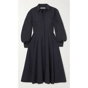 NEW!  ANOTHER TOMORROW Organic cotton-poplin midi shirt dress - US 4